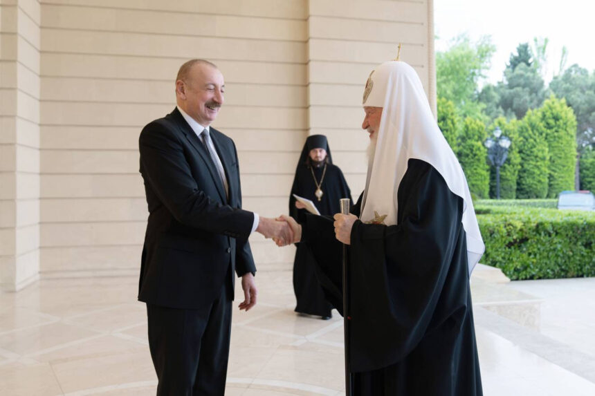 Prezident İlham Əliyev Moskvanın və Bütün Rusiyanın Patriarxı Kirill ilə görüşüb - FOTO