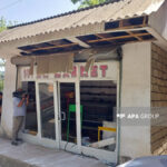 Lənkəranda mağazada partlayış olub ,satıcı xəsarət alıb